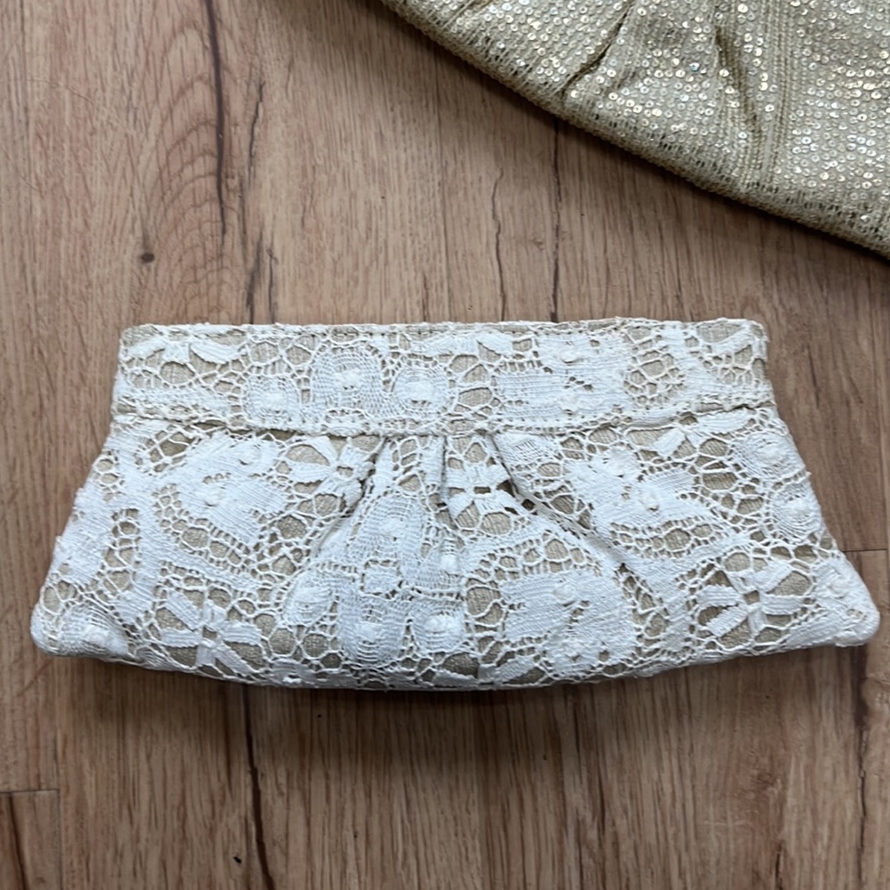 Lauren Merkin Lace Clutch NWOT
